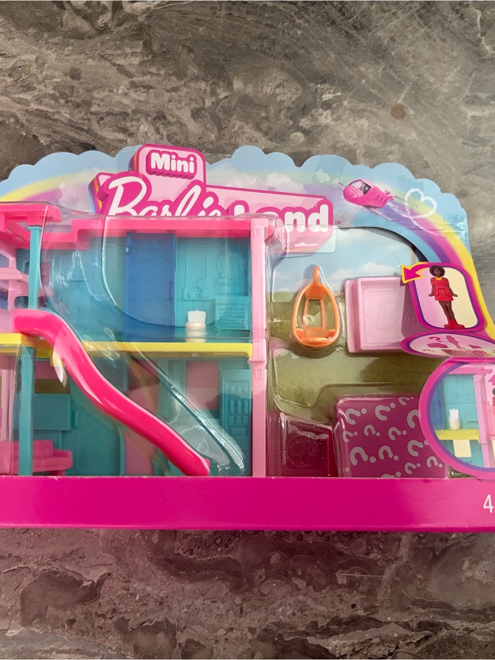 Mattel Mini BarbieLand Playset - Pink, Blue and Yellow Accents